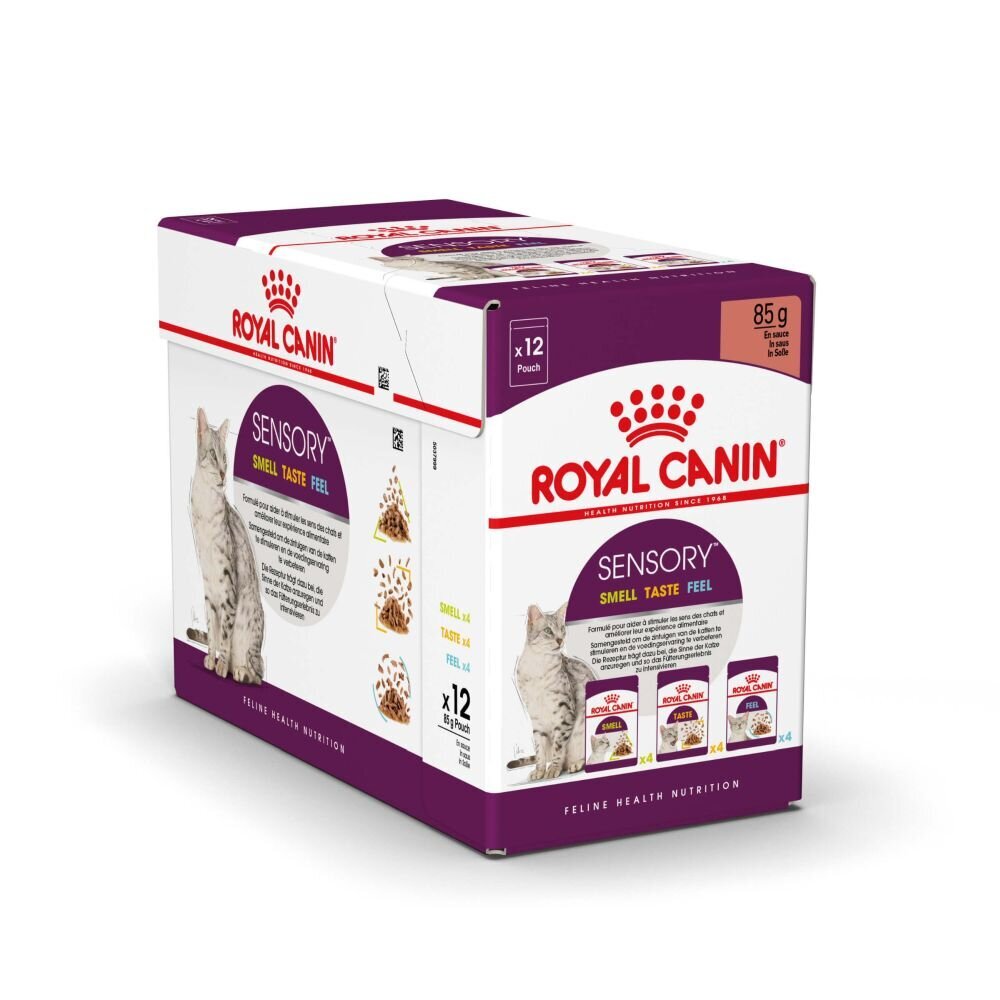 Konserv kassidele Royal Canin Sensory Smell Taste Feel Pack Gravy, 3x4x85 g цена и информация | Konservid kassidele | kaup24.ee