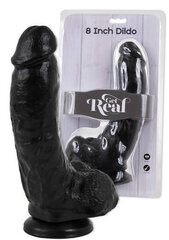 Dildo munanditega ToyJoy Get Real, 23 cm, must hind ja info | Dildod | kaup24.ee