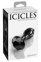 Анальная пробка Icicles № 78, черный цвет цена и информация | Анальные игрушки | kaup24.ee