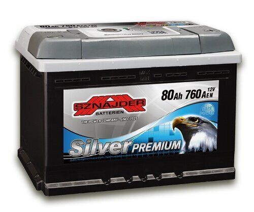 Aku Sznajder Silver Premium 12V/80Ah/760A EN 58035 hind ja info | Akud | kaup24.ee