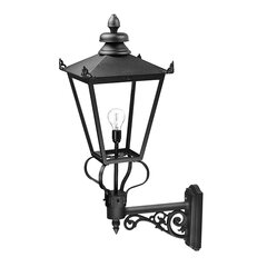 Настенный наружный светильник Elstead Lighting Wilmslow WSLB1-BLACK цена и информация | Уличное освещение | kaup24.ee