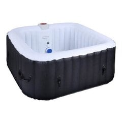 Täispuhutav SPA Sunspa Neljakandiline Must 4 inimesele (155 x 155 x 65 cm) hind ja info | Basseinid | kaup24.ee