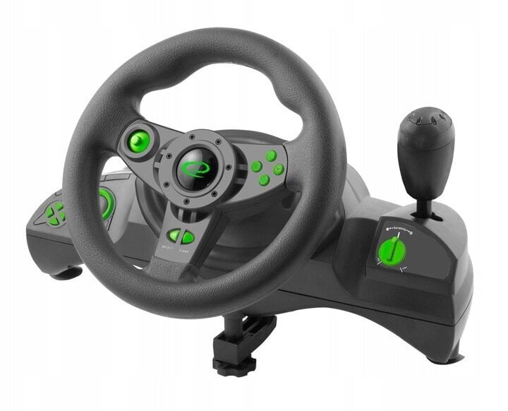 Vibratsiooniga rool PC PS3 + pedaalid цена и информация | Mänguroolid | kaup24.ee