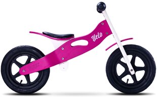 Деревянный балансировочный велосипед Toyz Velo, розовый цена и информация | Балансировочные велосипеды | kaup24.ee