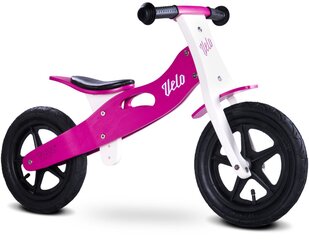 Деревянный балансировочный велосипед Toyz Velo, розовый цена и информация | Балансировочные велосипеды | kaup24.ee