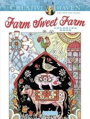 Creative Haven Farm Sweet Farm Coloring Book цена и информация | Книги для малышей | kaup24.ee