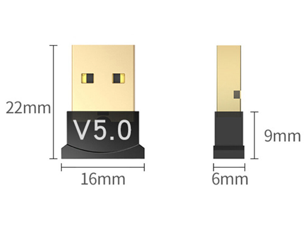 Bluetooth USB-adapter 5.0 hind ja info | USB jagajad, adapterid | kaup24.ee