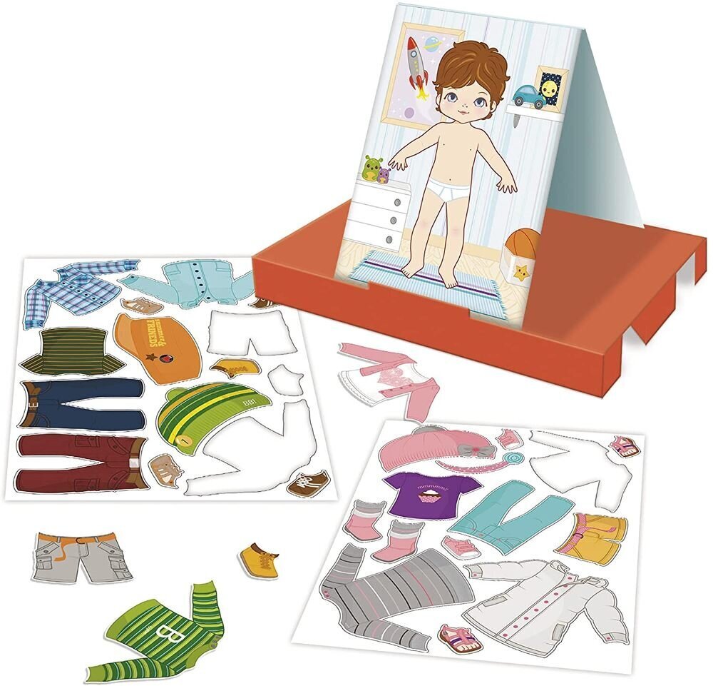 Magnetilised riided poiss/tüdruk, Diset 632 hind ja info | Arendavad mänguasjad | kaup24.ee