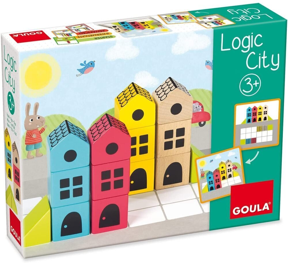 Puidust loogikapusle Logical City Goula 50200 hind ja info | Arendavad mänguasjad | kaup24.ee