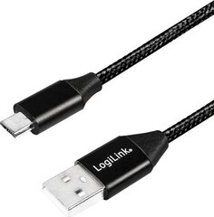 LogiLink CU0144 USB-A - microUSB, 1 м цена и информация | Borofone 43757-uniw | kaup24.ee