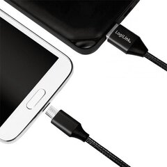 LogiLink CU0144 USB-A - microUSB, 1 м цена и информация | Кабели для телефонов | kaup24.ee