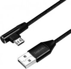 LogiLink CU0142, USB-A - microUSB, 1 m hind ja info | Mobiiltelefonide kaablid | kaup24.ee