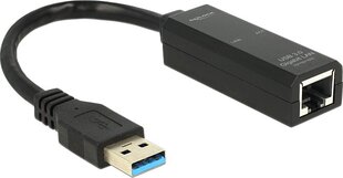 Delock – võrguadapter USB 3.0 –> RJ-45 1 GB kaabliga: цена и информация | Адаптеры и USB-hub | kaup24.ee