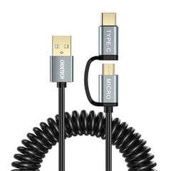 Choetech XAC-0012-101BK USB-C / Micro USB цена и информация | Borofone 43757-uniw | kaup24.ee