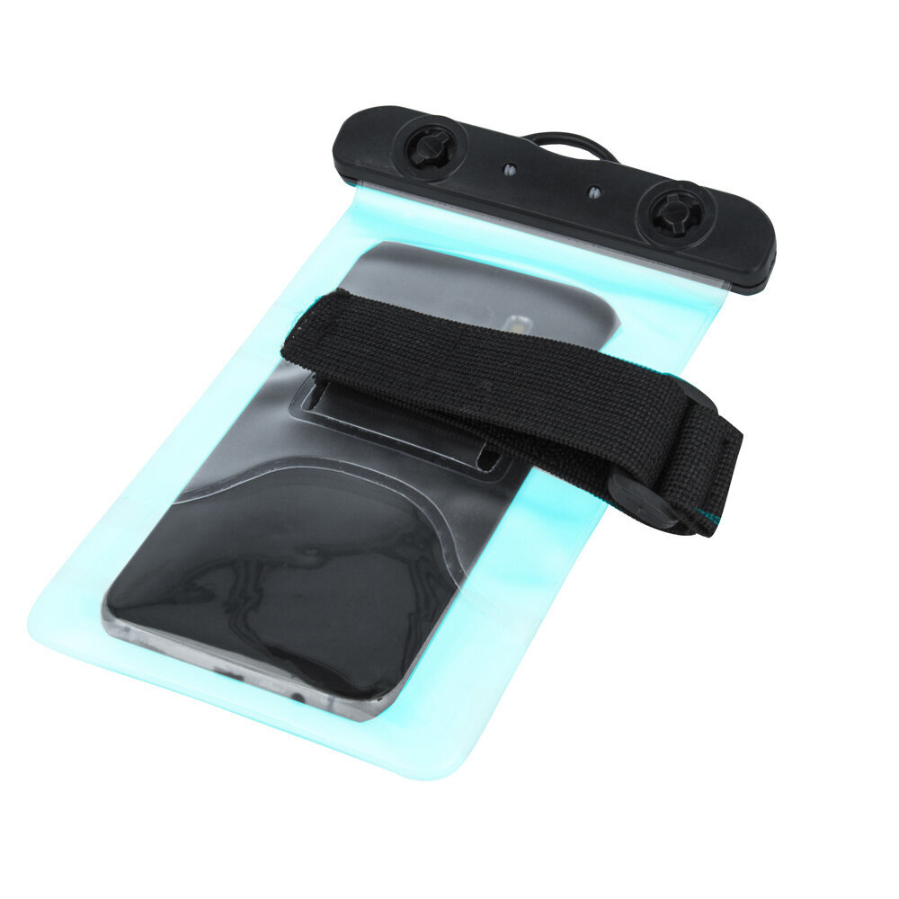 Veekindel telefoni ümbris Waterproof case with armband 5,5 quot; sinine цена и информация | Telefoni kaaned, ümbrised | kaup24.ee