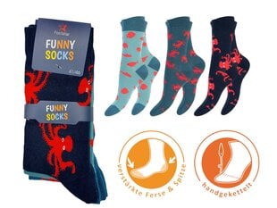 Unisex värvilised sokid Footstar Funny Socks 79044, 3 paari hind ja info | Meeste sokid | kaup24.ee