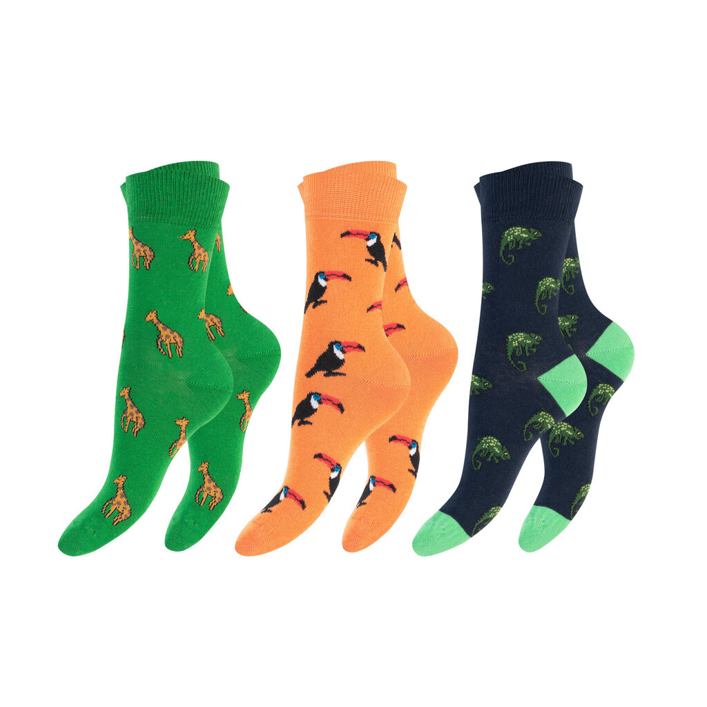 Unisex värvilised sokid Footstar Funny Socks 79044, 3 paari цена и информация | Meeste sokid | kaup24.ee