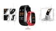 Giewont Fit&GO Duo GW200-1 Black + Alert Red hind ja info | Nutivõrud (fitness tracker) | kaup24.ee