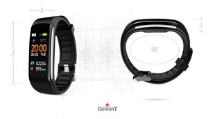 Giewont Fit&GO Duo GW200-1 Black + Alert Red цена и информация | Фитнес-браслеты | kaup24.ee