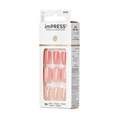 Kunstküüned imPRESS Press-On Manicure Bare But Butter Short Nails, 30 tk. цена и информация | Средства для маникюра и педикюра | kaup24.ee