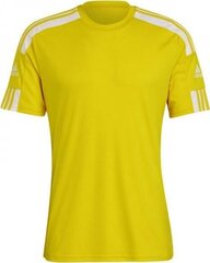 Футбольная футболка Adidas Squadra 21 JSY M GN5728, желтая цена и информация | Футбольная форма и другие товары | kaup24.ee