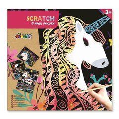Avenir kustutavate piltide komplekt Unicorn Scratch, 7331545 цена и информация | Развивающие игрушки | kaup24.ee