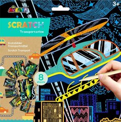 Avenir kustutavate piltide komplekt Transportation Scratch, 7331681 цена и информация | Развивающие игрушки | kaup24.ee