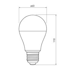 RGBW LED pirn E27 matt mull 10W puldiga LD-PC2A60RGBW-10W цена и информация | Лампочки | kaup24.ee