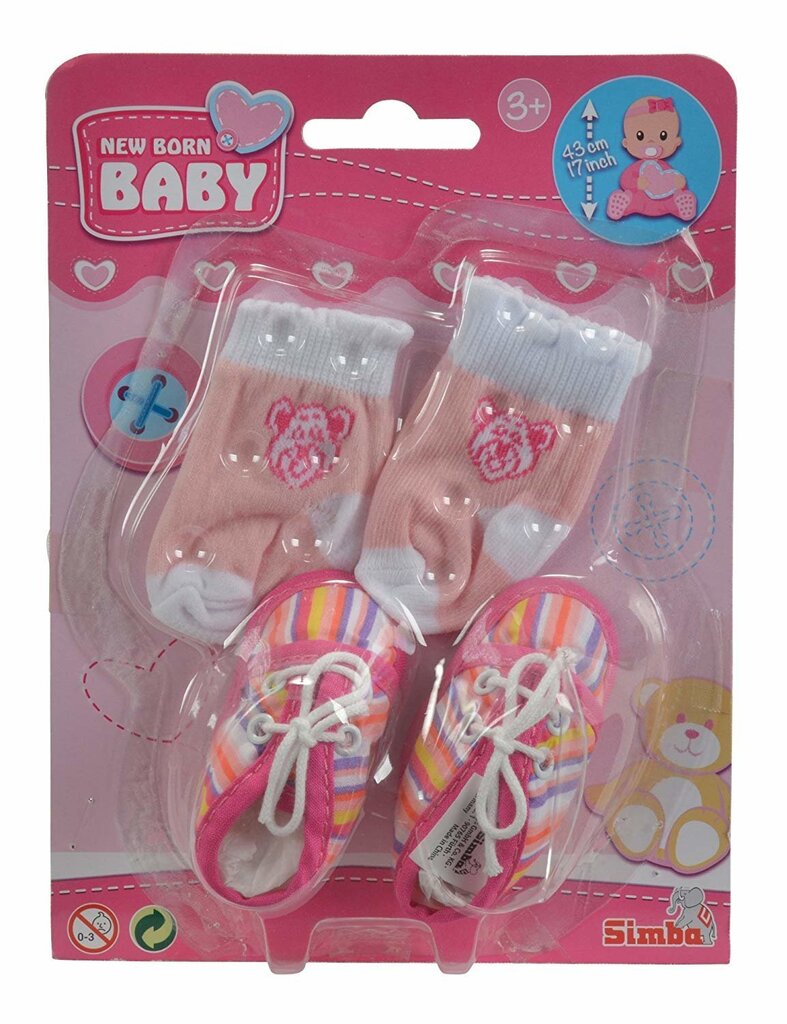 Nuku kingad ja sokid Simba New Born Baby hind ja info | Tüdrukute mänguasjad | kaup24.ee