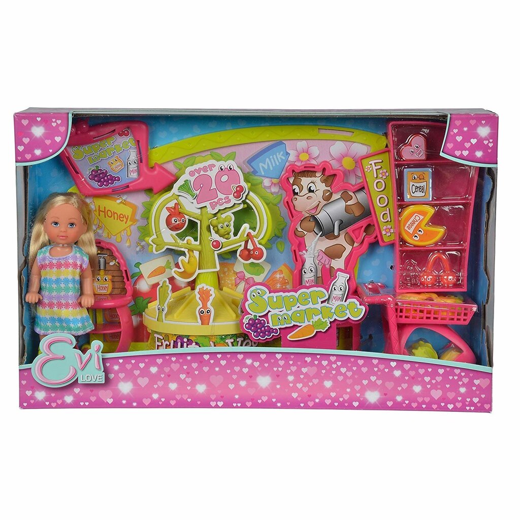 Nukk supermarketis Simba Evi Love, 12 cm цена и информация | Tüdrukute mänguasjad | kaup24.ee