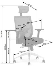 Kontoritool Admiral, hall/must hind ja info | Kontoritoolid | kaup24.ee