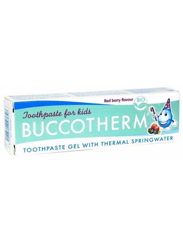 Orgaaniline laste hambapasta-geel fluoriidita Buccotherm Kids 3+a. Red Berry Bio 50 ml hind ja info | Laste ja ema kosmeetika | kaup24.ee