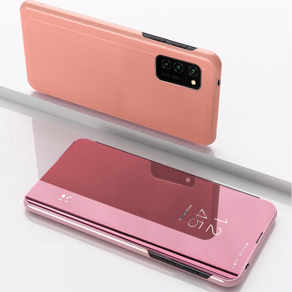 Telefoni ümbrised Smart Clear View Case for Huawei P30 Pro, roosa hind ja info | Telefoni kaaned, ümbrised | kaup24.ee