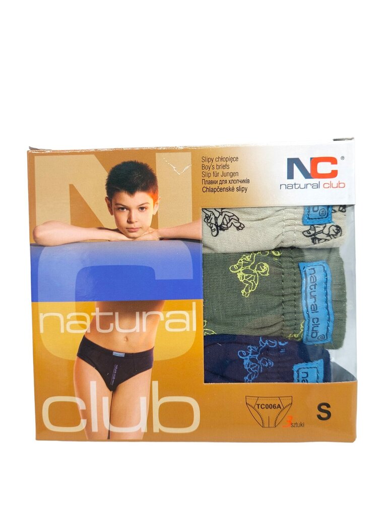 Poiste aluspüksid Natural club, 3 tk. hind ja info | Poiste aluspesu | kaup24.ee