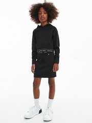 Толстовка CALVIN KLEIN Punto Logo Tape Cropped Black 520882894 цена и информация | Свитеры, жилетки, пиджаки для девочек | kaup24.ee