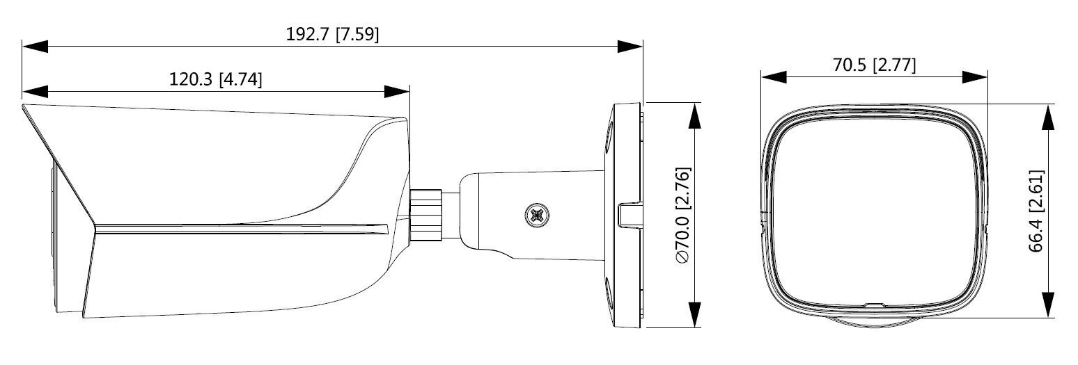 NET CAMERA 8MP IR BULLET/IPC-HFW3841E-AS-0360B DAHUA hind ja info | Valvekaamerad | kaup24.ee