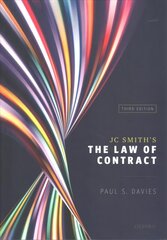 JC Smith's The Law of Contract 3rd Revised edition цена и информация | Книги по экономике | kaup24.ee