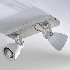 Двухламповый светодиодный прожектор Кадига из бетона, GU10 цена и информация | Потолочные светильники | kaup24.ee