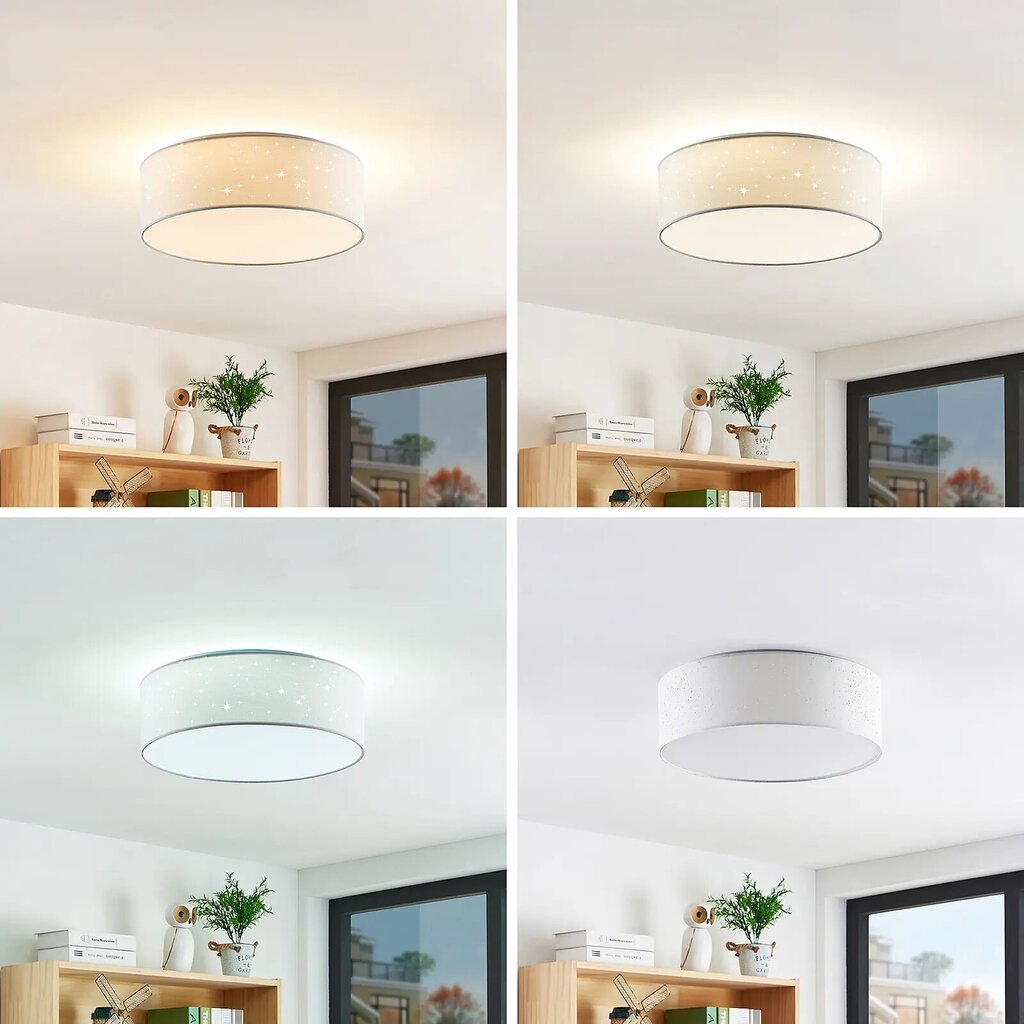 Lindby Ellamina LED-laevalgusti, 40 cm, valge цена и информация | Laelambid | kaup24.ee