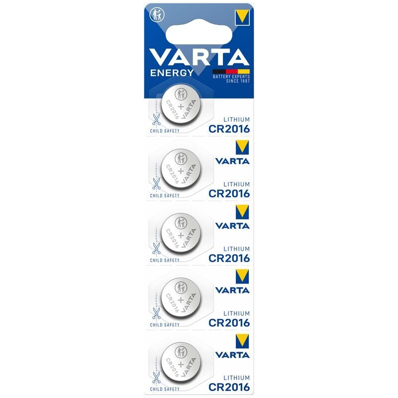 Elemendid Varta Energy CR2016, 5 tk hind ja info | Patareid | kaup24.ee