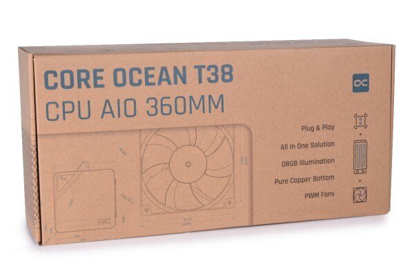 Alphacool Core Ocean T38 AIO 360mm hind ja info | Protsessori jahutid | kaup24.ee