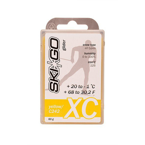 Parafiin SKIGO XC Glider Yellow (+20..-1C) hind ja info | Suusahooldustooted | kaup24.ee