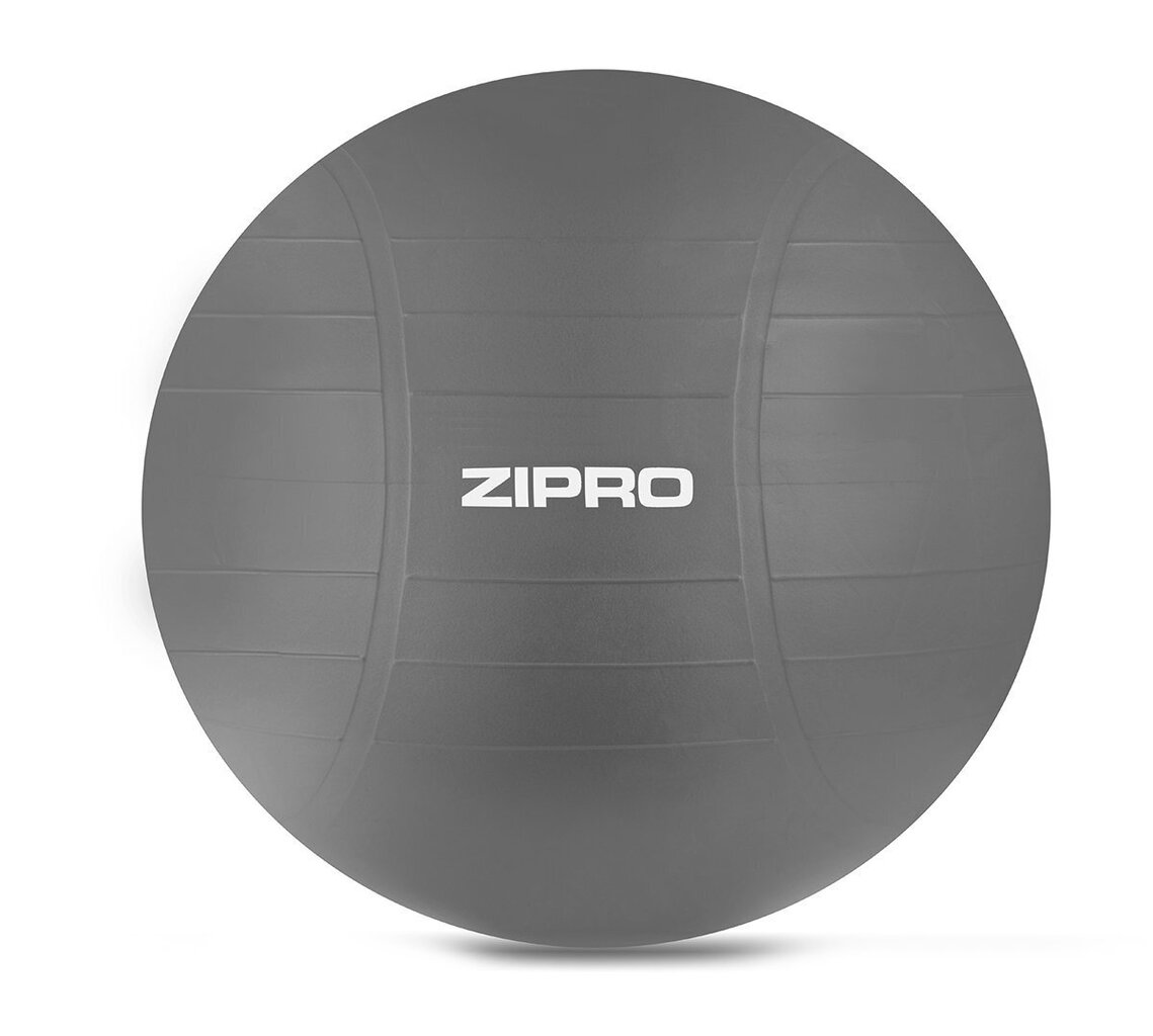 Võimlemispall Zipro Anti-Burst, 65 cm, hall hind ja info | Võimlemispallid | kaup24.ee