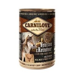 Carnilove Venison & Reindeer konserv koertele 400g цена и информация | Консервы для собак | kaup24.ee