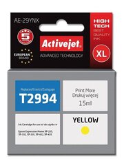 Activejet AE-29YNX, EPSON T2994 XL tindikassett, kollane hind ja info | Tindiprinteri kassetid | kaup24.ee