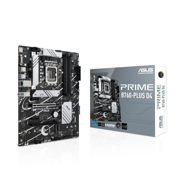 Asus PRIME B760-PLUS D4, ATX, LGA1700, DDR4 цена и информация | Emaplaadid | kaup24.ee