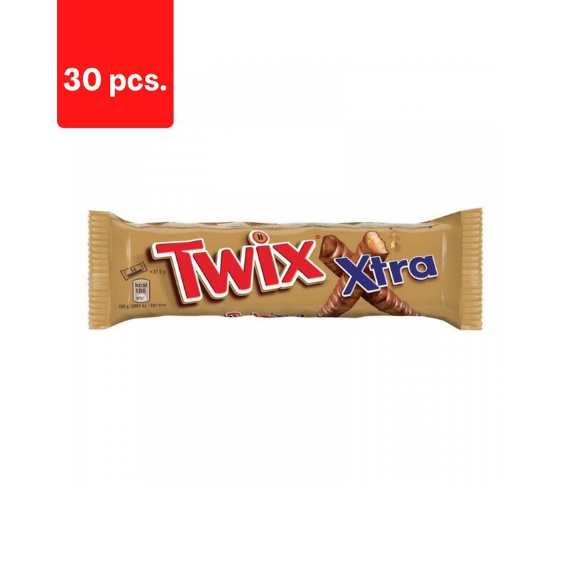 Šokolaaditahvel Twix Xtra, 75 g x 30 tk. цена и информация | Maiustused | kaup24.ee