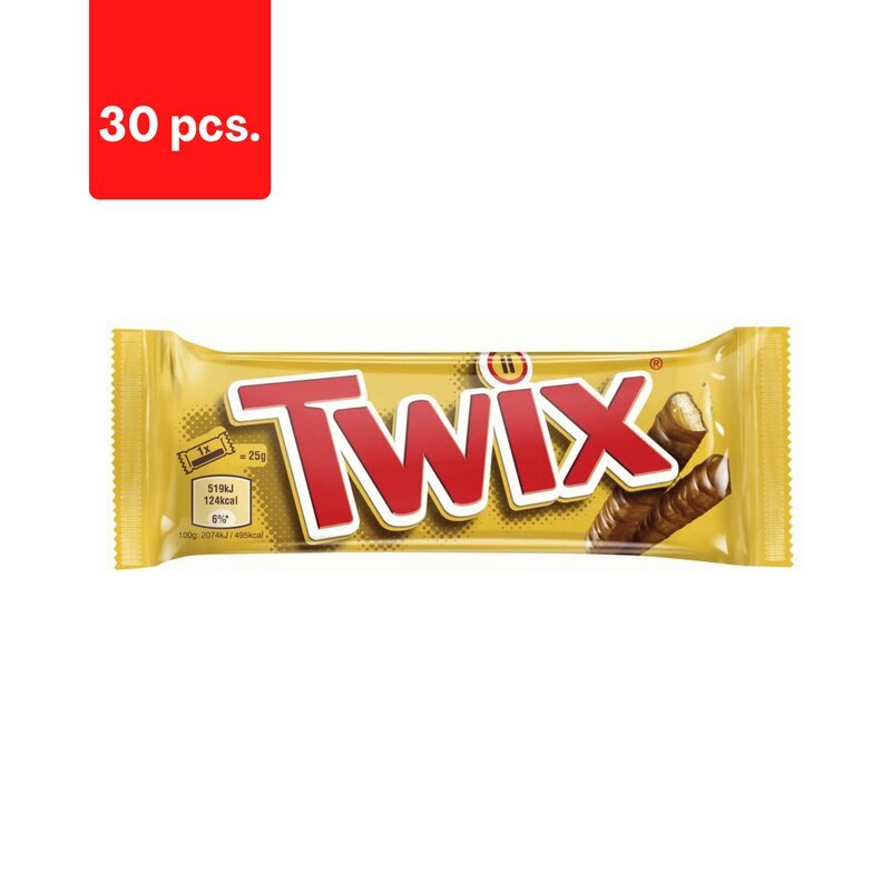 Šokolaaditahvel Twix, 50 g x 30 tk. hind ja info | Maiustused | kaup24.ee