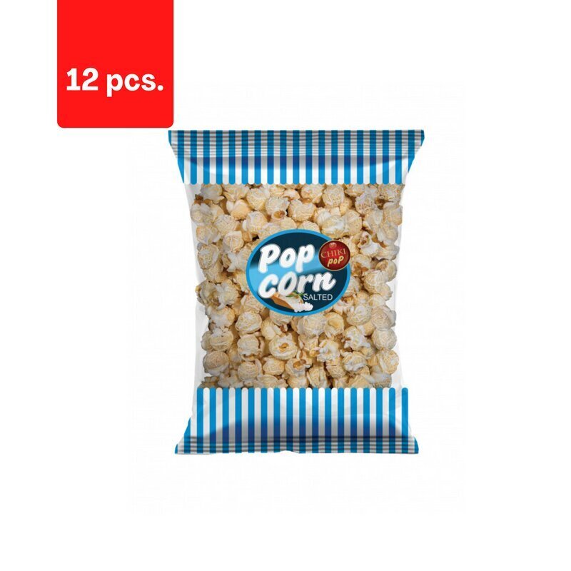 Popkorn Chiki Pop, soolaga, 150 g x 12 tk. цена и информация | Suupisted, krõpsud | kaup24.ee