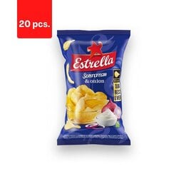 Чипсы ESTRELLA со вкусом сметаны и лука, 130 г x 20 шт. цена и информация | Закуски, чипсы | kaup24.ee